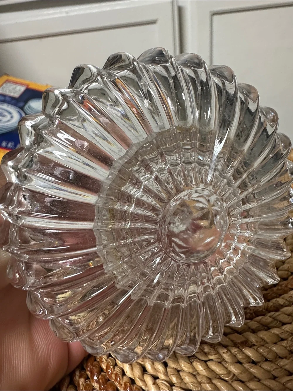 Clear Glass Ring Holder with Trinket Dish - Elegant Decorative Jewelry Stand